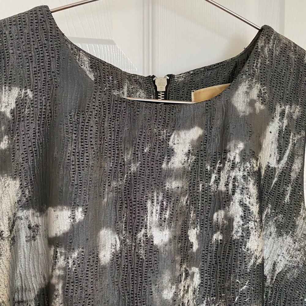 Michael Kors Textured Metallic Mini Dress